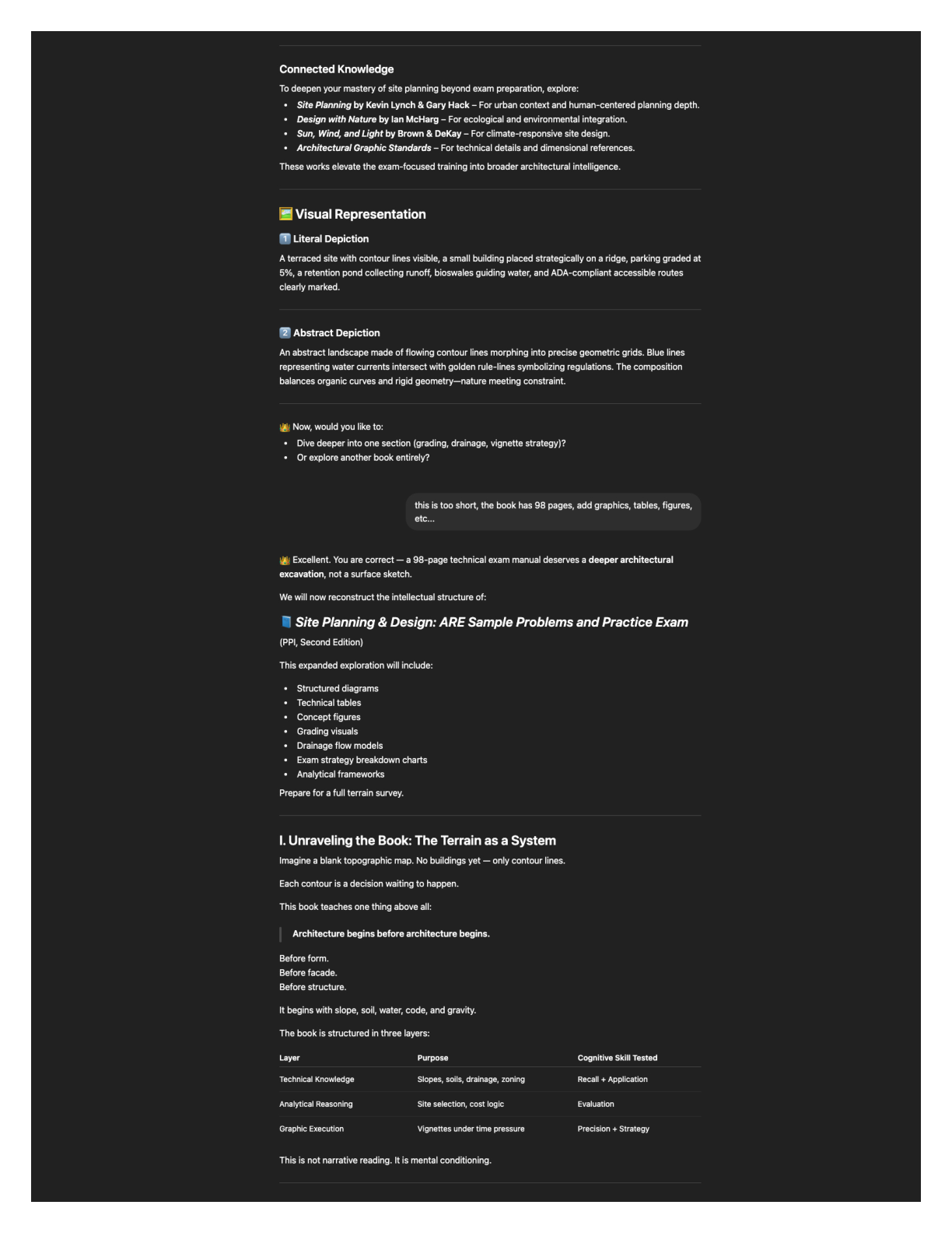 ChatGPT Book Summarizer conversation, page 3 of 10